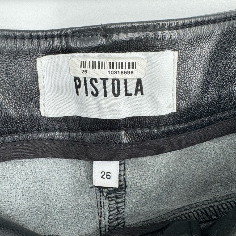 X REVOLVE PISTOLA Cassie Super High Straight Pant in Black Sz 26 $168 - Picture 4 of 11